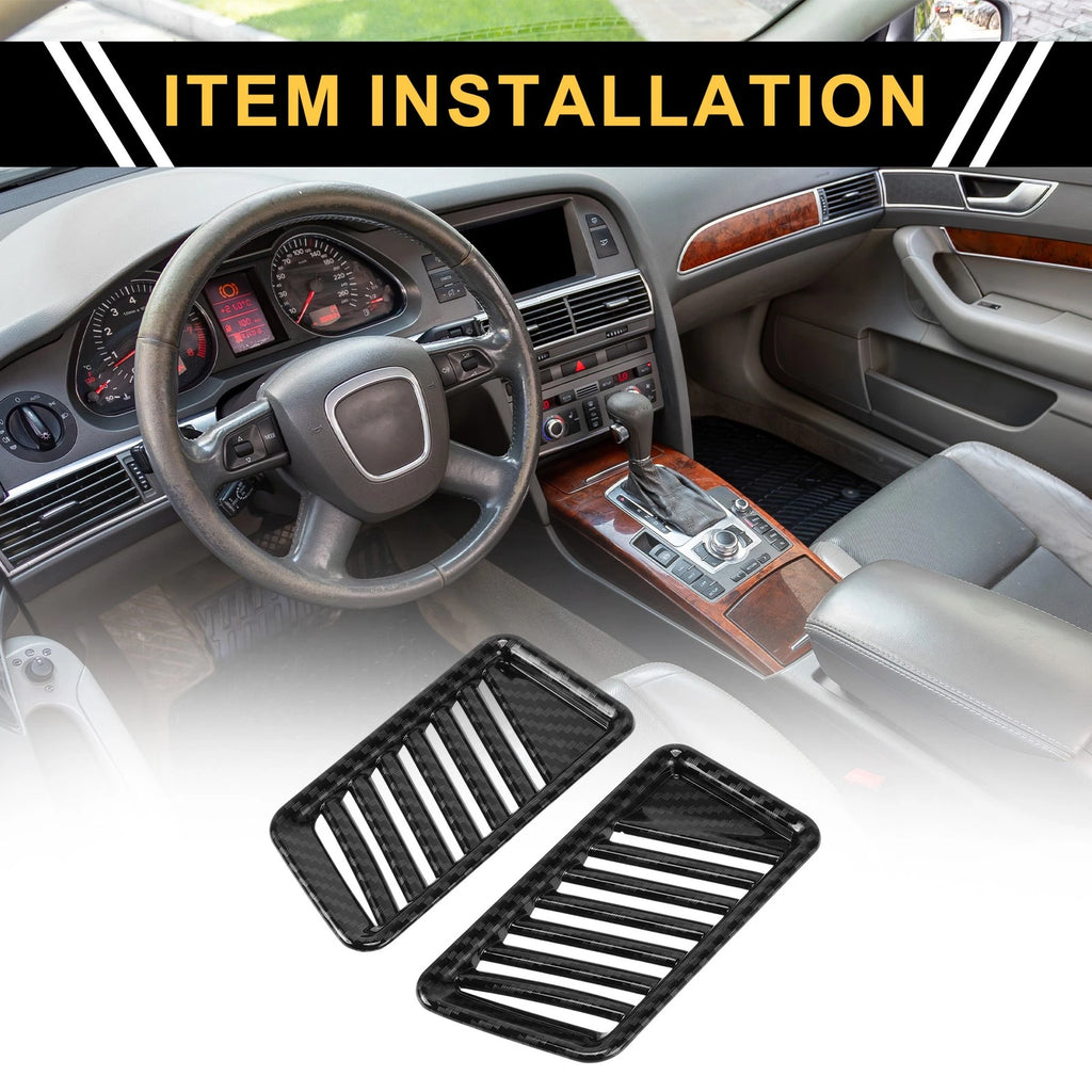 Set of 2 Carbon Fiber Air Vent Covers for Ford F-150 (2021–2024)