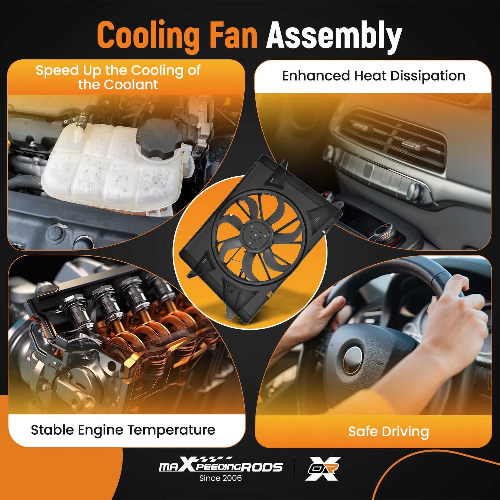 Cooling Fan for Chrysler Pacifica/Voyager (2017-2023)