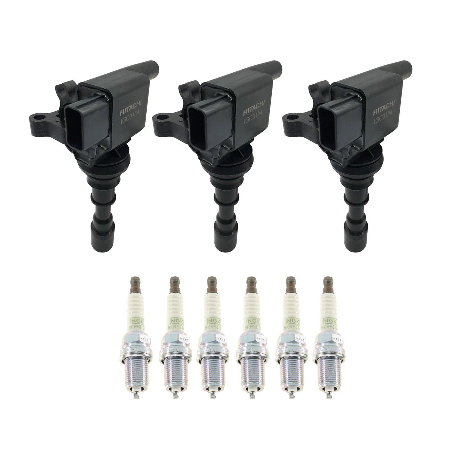 Set of 3 Ignition Coils & 6 NGK Platinum Spark Plugs for Sorento (2011–2015)