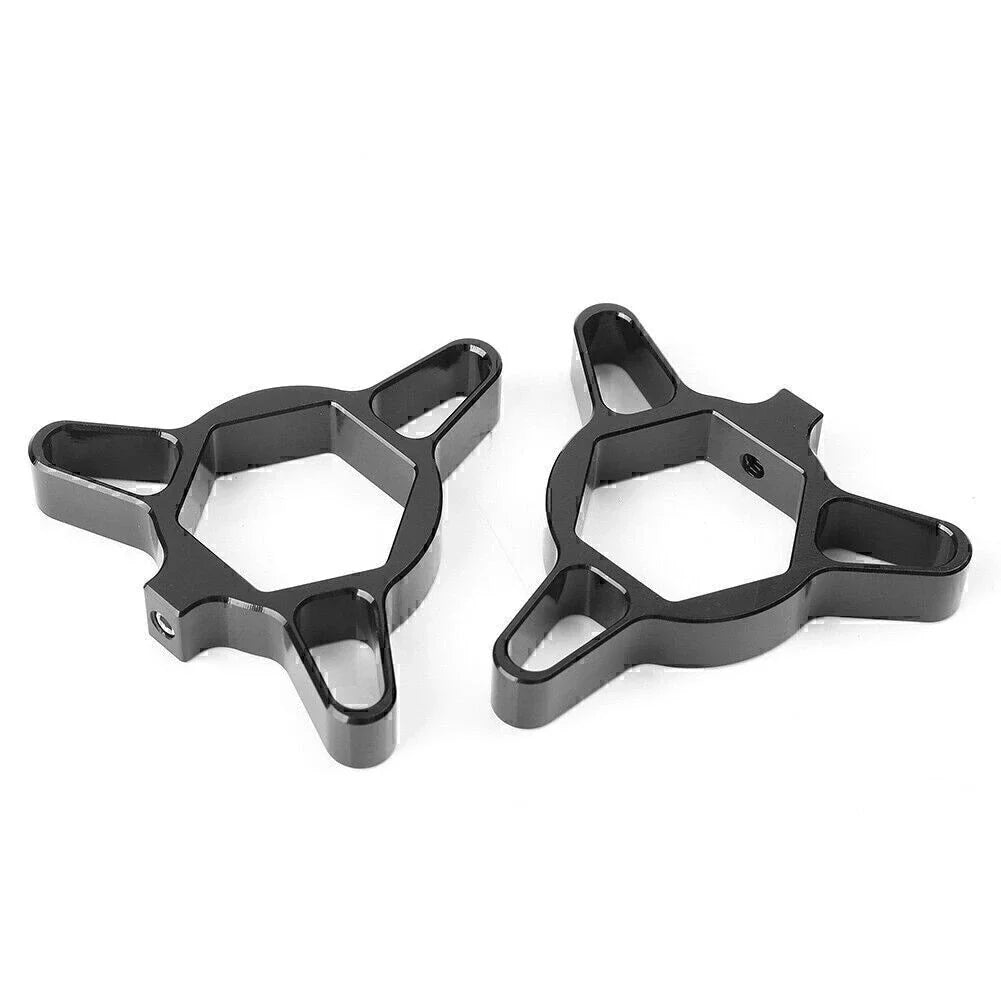 CNC 22mm Fork Preload Adjusters for Universal Aluminum Black