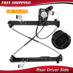 Rear Left Power Window Regulator w/ Motor for Chevy Silverado GMC Sierra 1500 (2007–2014)