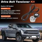 Serpentine Belt Drive Tensioner Kit 90K-39298A for Ford F-150 (2014–2023)