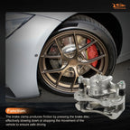 Front Pair Brake Calipers w/ Bracket for Nissan March (2012–2015)