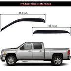 Window Visor Rain Vent Shade Guard Deflector for Silverado/Sierra (2000–2007)