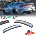 2X Clear Lens LED Rear Side Marker Lights for Dodge Charger (2015–2023)