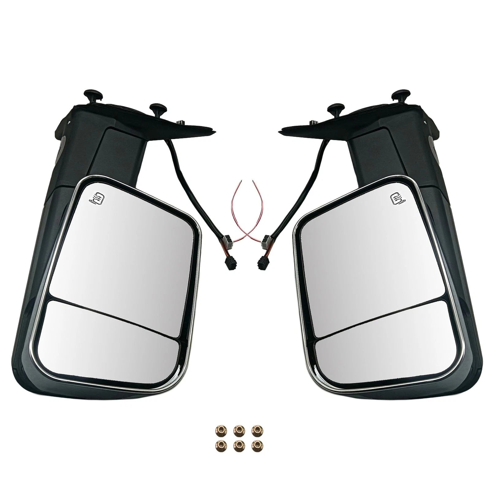 Pair Chrome Towing Mirrors for Ram 1500 3500 (2010–2023)