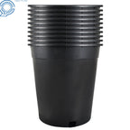 10 Pack 5 Gallon Black Injection Molded Nursery Pot Container