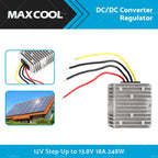 DC/DC Converter 12V to 13.8V 18A 248W Waterproof for Car Truck
