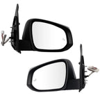 Set of 2 Chrome Heated Power Side View Mirrors for Toyota Tacoma (2016–2023)