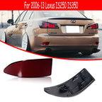 Set of 2 Red Lens Rear Bumper Reflectors for Lexus IS (2006–2013)