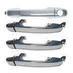 4pc Front/Rear Left & Right Chrome Door Handle for Hyundai i20 (2009–2015)
