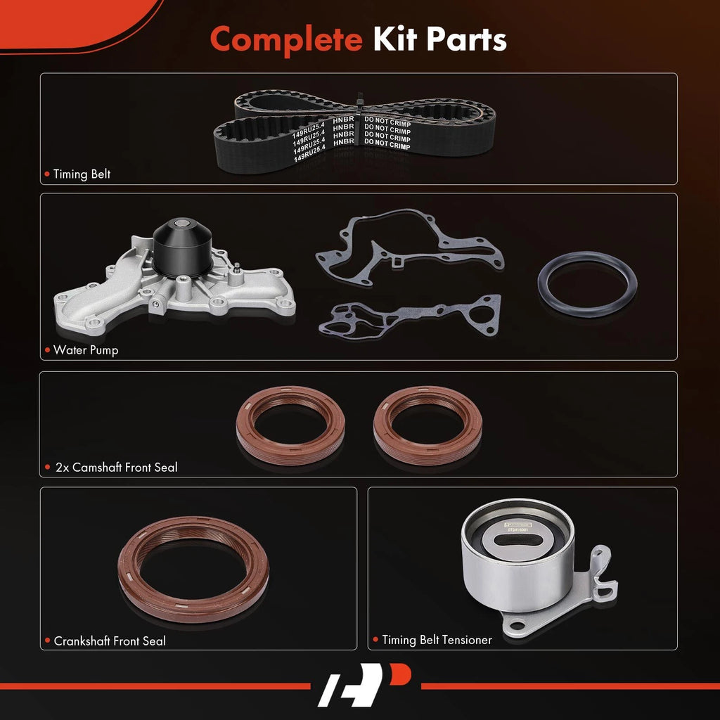 7x Timing Belt & Water Pump Kit for Hyundai Sonata (1990–1998)