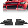 Set of 2 Bumper Cover Grille Inserts for Ford Escape (2013–2016) Black