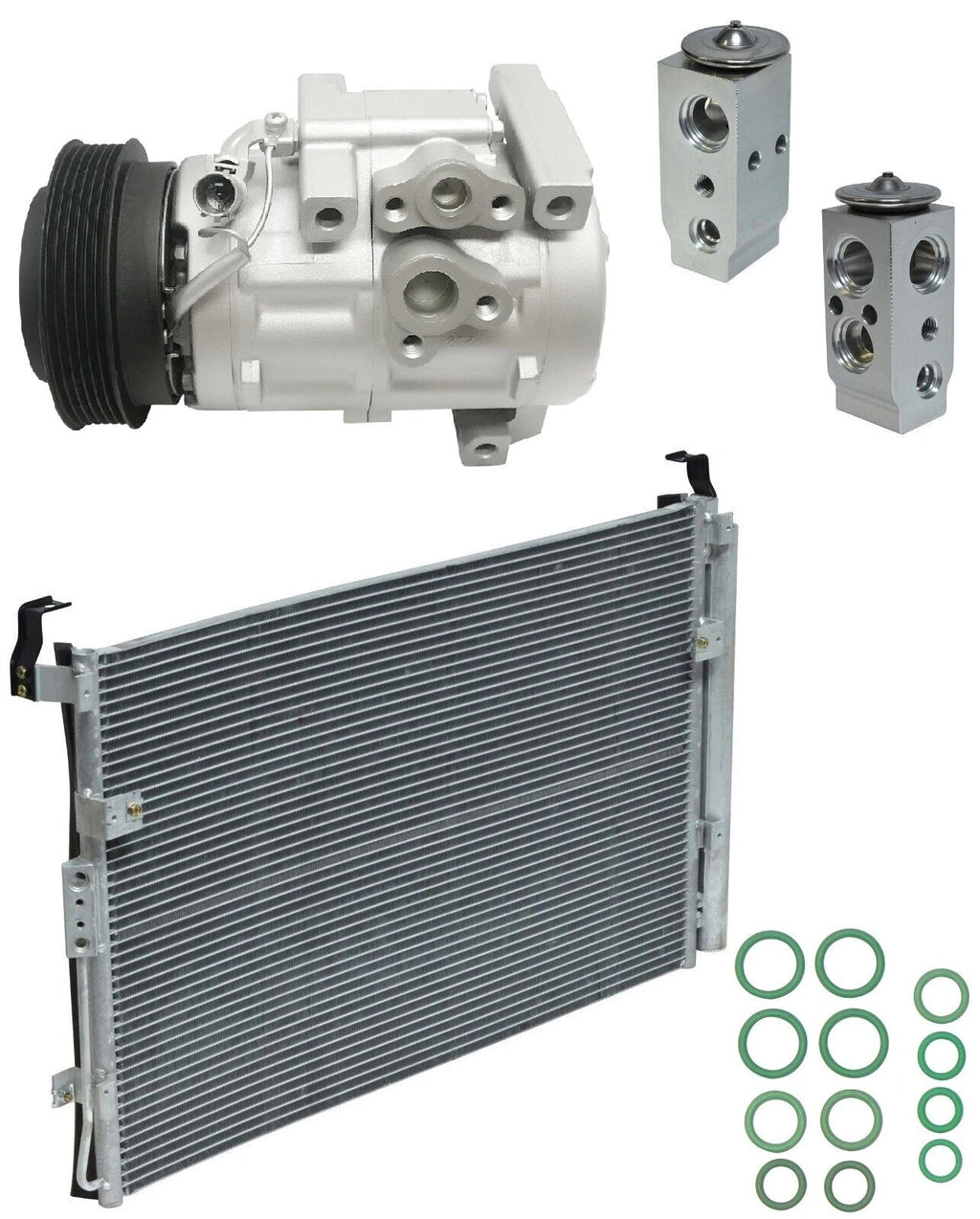 AC Compressor Kit With Condenser for Hyundai Entourage 3.8L (2010–2010)
