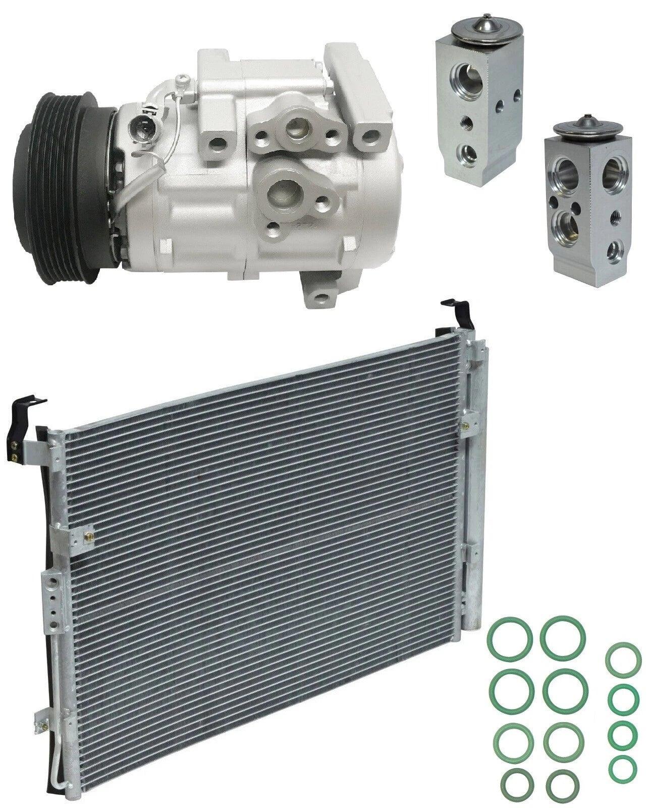 AC Compressor Kit With Condenser for Hyundai Entourage 3.8L (2010–2010)