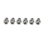 Set of 6 Titanium M8x35mm Torx Head Flange Screws for Motorcycle