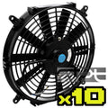 10X 10" 12V Slim Electric Racing Radiator Fan for Universal Applications