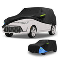 Waterproof Car Cover for Kia Soul (2010–2023) - Oxford Cloth, Black/Blue