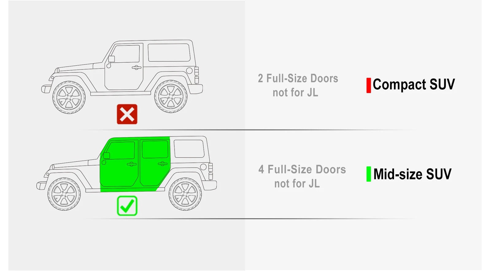 Black Drop Down Steps for Jeep Wrangler JK (2007-2018)