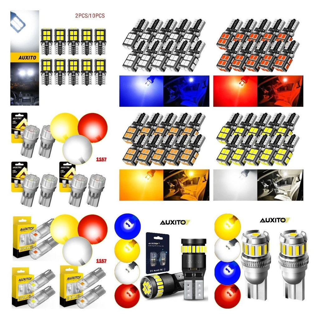 T10 LED License Plate Light Bulb for Multiple Vehicles (168, 2825, 194, H)