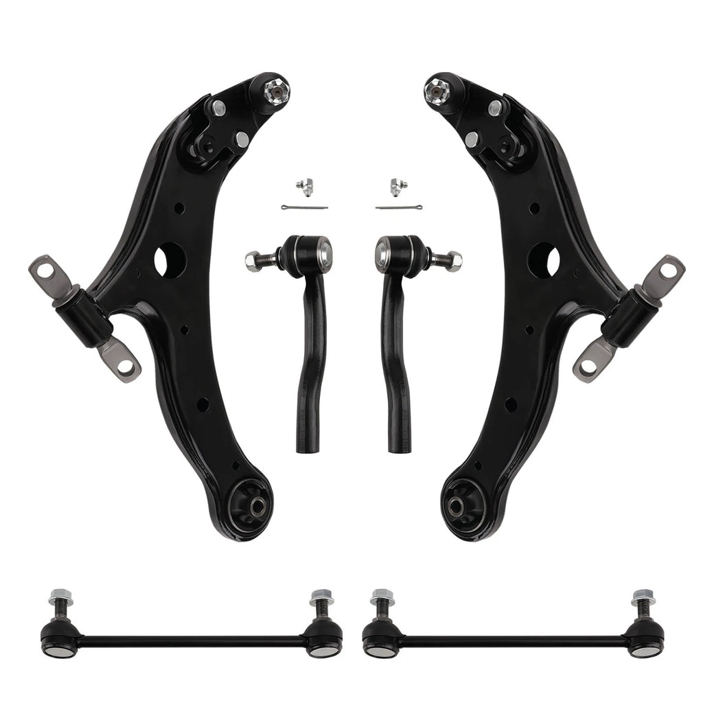 Front Lower Control Arm Tie Rods Sway Bar End Link for Toyota Avalon Camry (2012–2017)