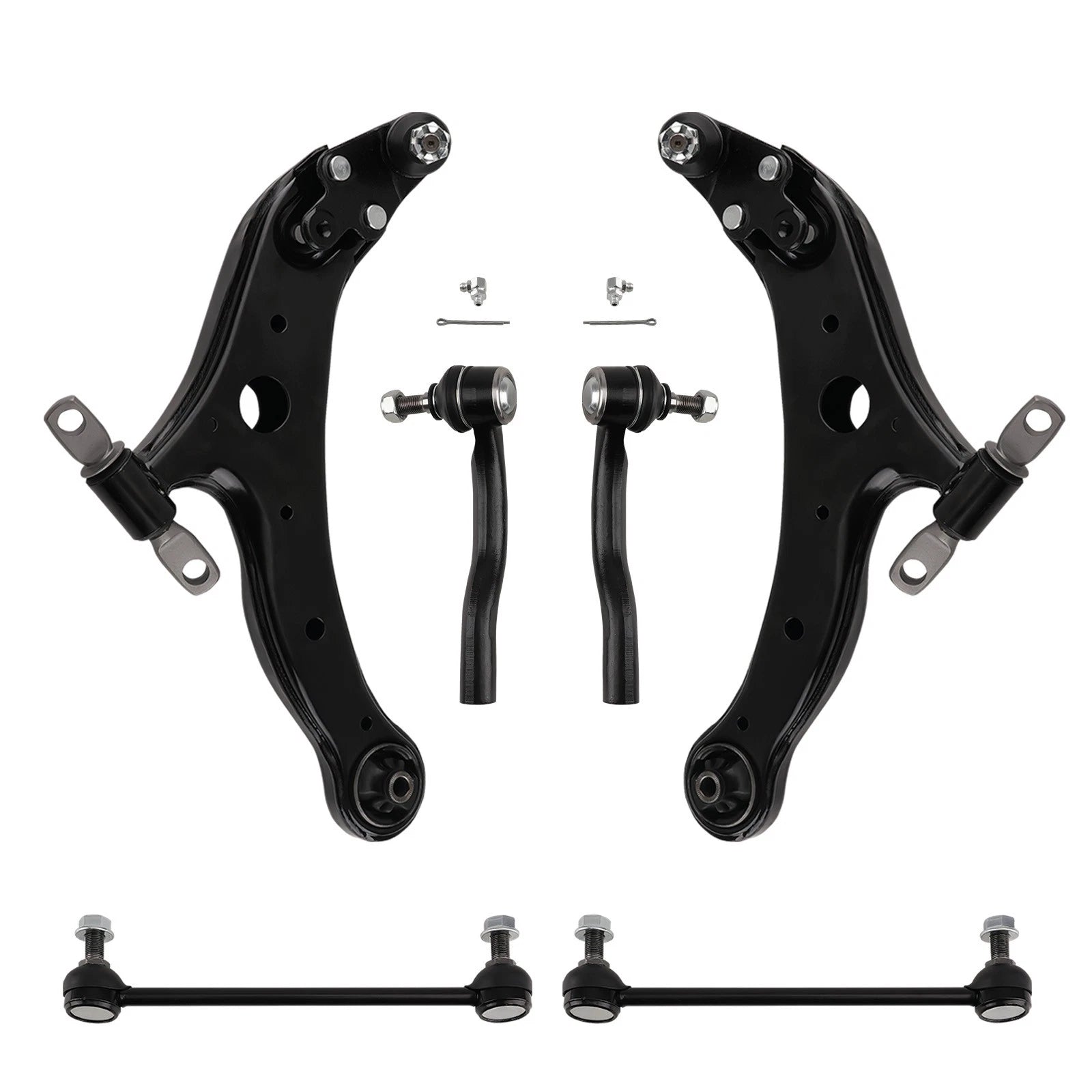 Front Lower Control Arm Tie Rods Sway Bar End Link for Toyota Avalon Camry (2012–2017)