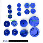 Set of 4 Aluminum Blue Frame Hole Plug Caps for BMW R1200GS ADV (2013–2018)