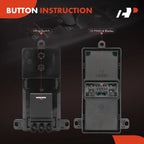 Rear Side Power Window Switch for Honda Accord (2013-2017)