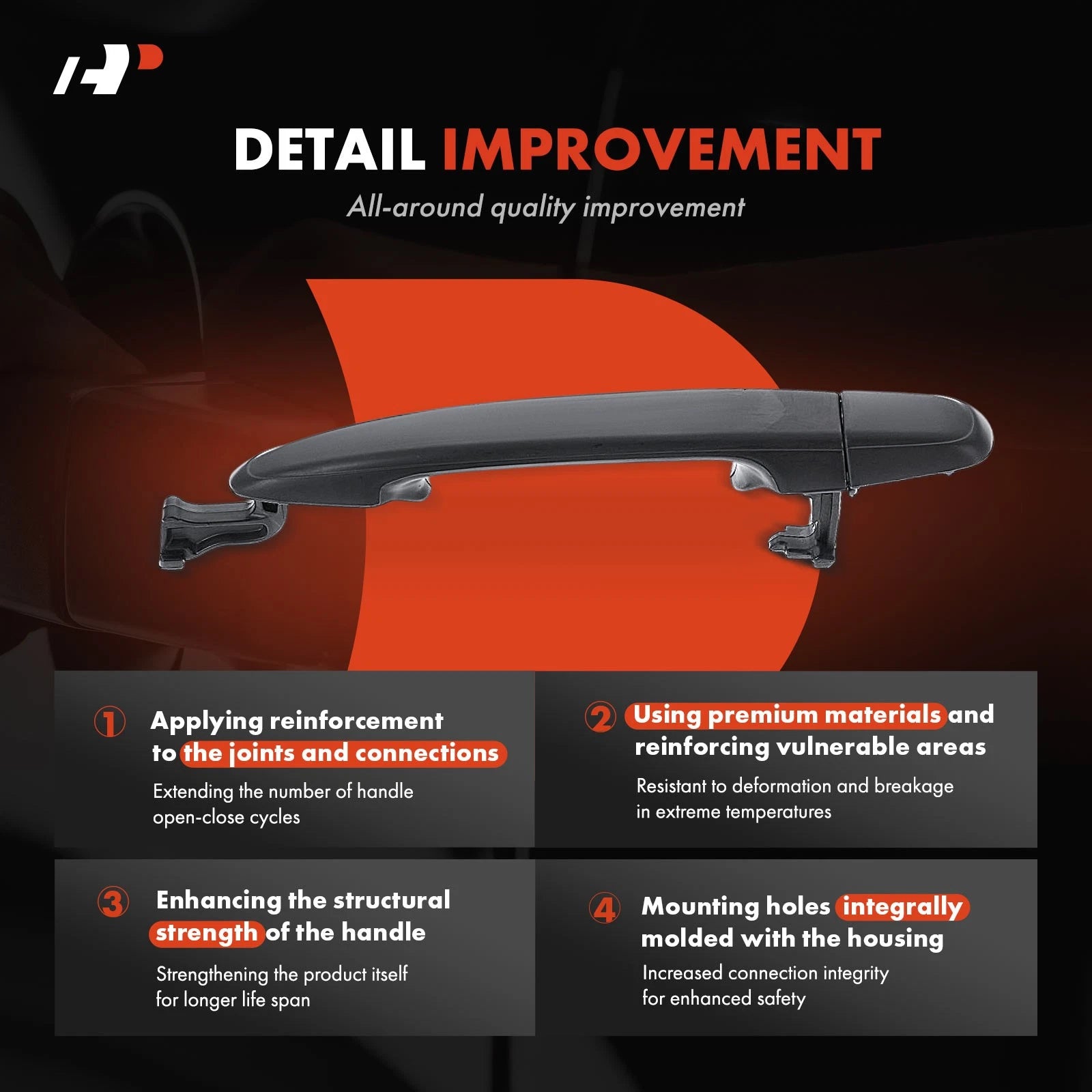 Rear Exterior Door Handle for Toyota Sienna (2004–2010)