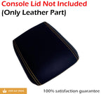 Leather Synthetic Console Armrest Cover for Ford Mustang (2005–2009) Yellow Stitch