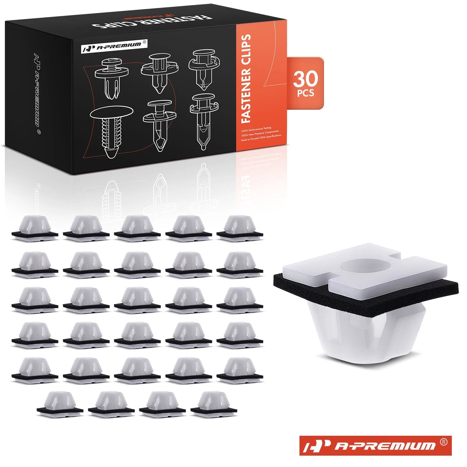 30x Nylon Body Side Moulding Clip Fastener for Hyundai