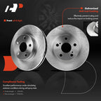 Front Disc Brake Rotors and Ceramic Pads for Toyota Prius (2004–2009)