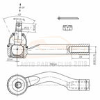 Set of 8 Front Upper Control Arms Tie Rods for Kia Sorento (2003–2004)