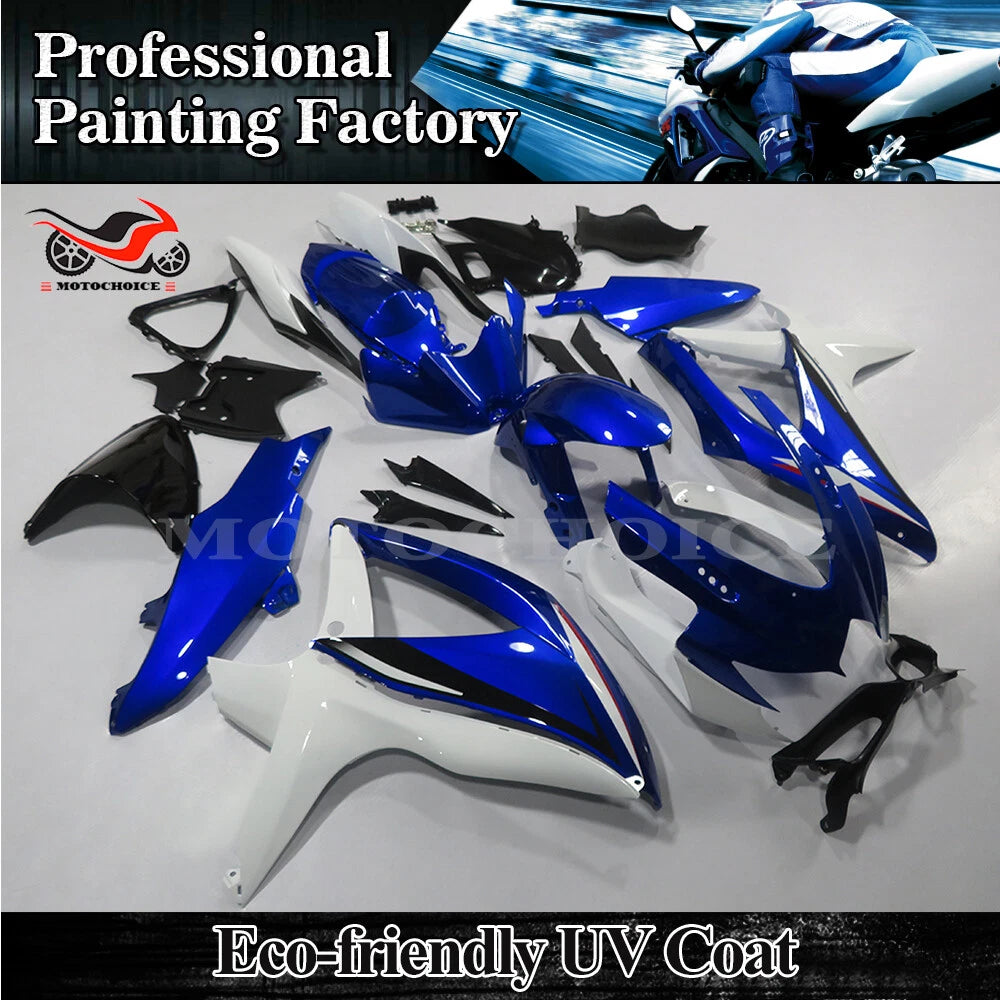 Fairing Kit for Suzuki GSXR600/750 (2008–2010) Blue White Injection Bodywork