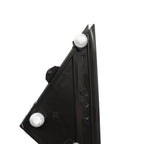 Set of 2 Gloss Black Door Mirror Flag Cover Moldings for Fiat 500 (2012–2019)