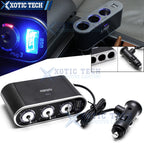 3-Port Cigarette Lighter Extension Socket Splitter for Lexus IS (2006–2015)