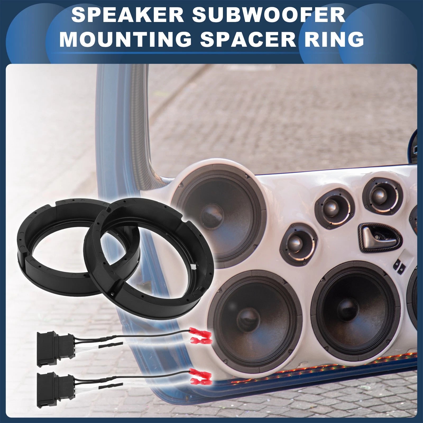 Set of 2 Speaker Spacer Rings for Volkswagen Golf MK7 (2015–2021)