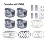 0.50MM Piston & Rings Kit for Hyundai Tucson, Kia Soul, Forte, Forte5 2.0L
