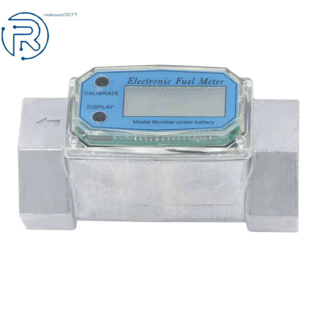 2X Digital Flow Meter 1.5" for Liquid Measurement (10.5-74 GPM)