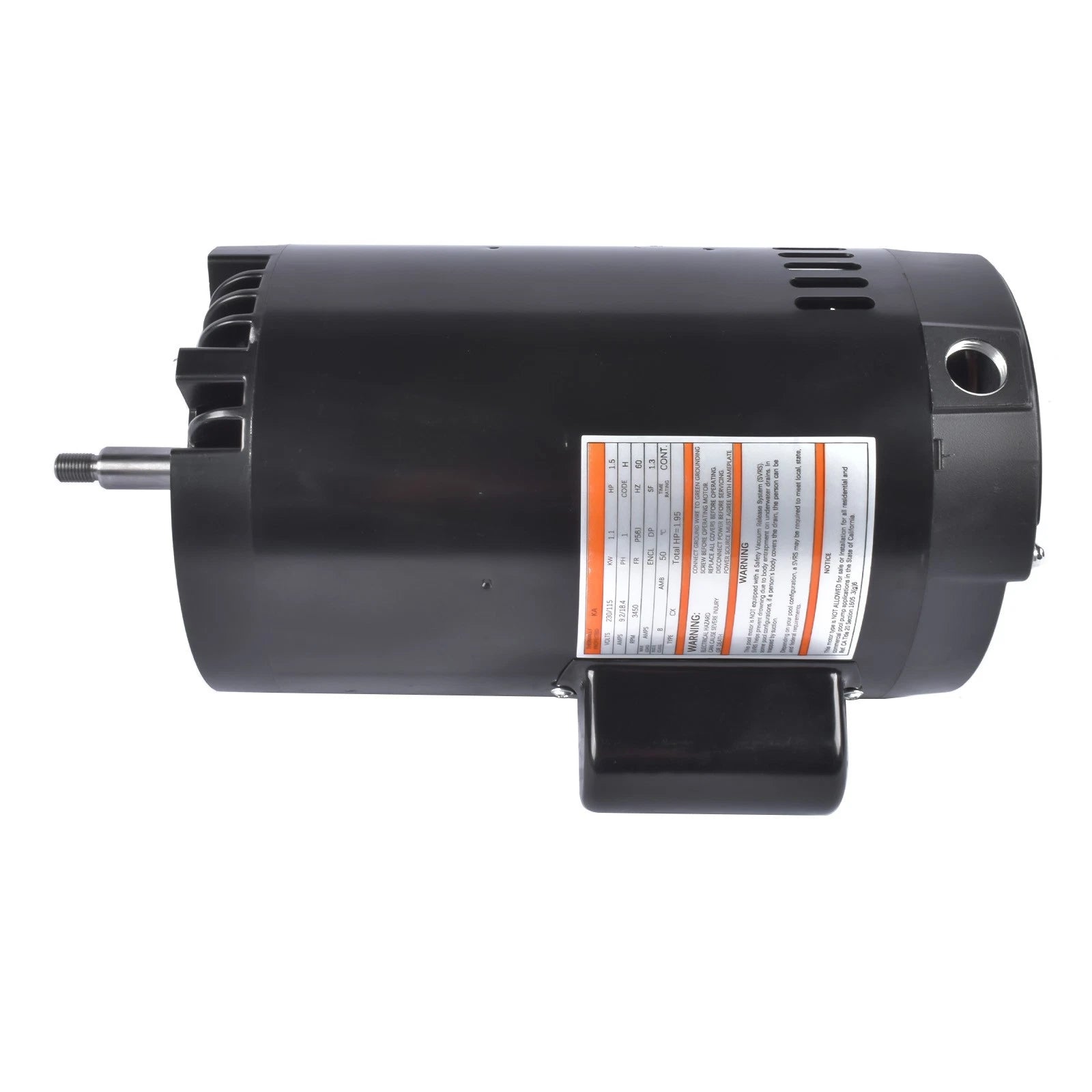 1.5HP Pool Pump Motor 230/115V 60Hz 3450RPM 56J B129 for Pool and Spa