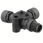 3 Way T Connector for NMEA 2000 (Marine Use, Waterproof Plastic Brass)