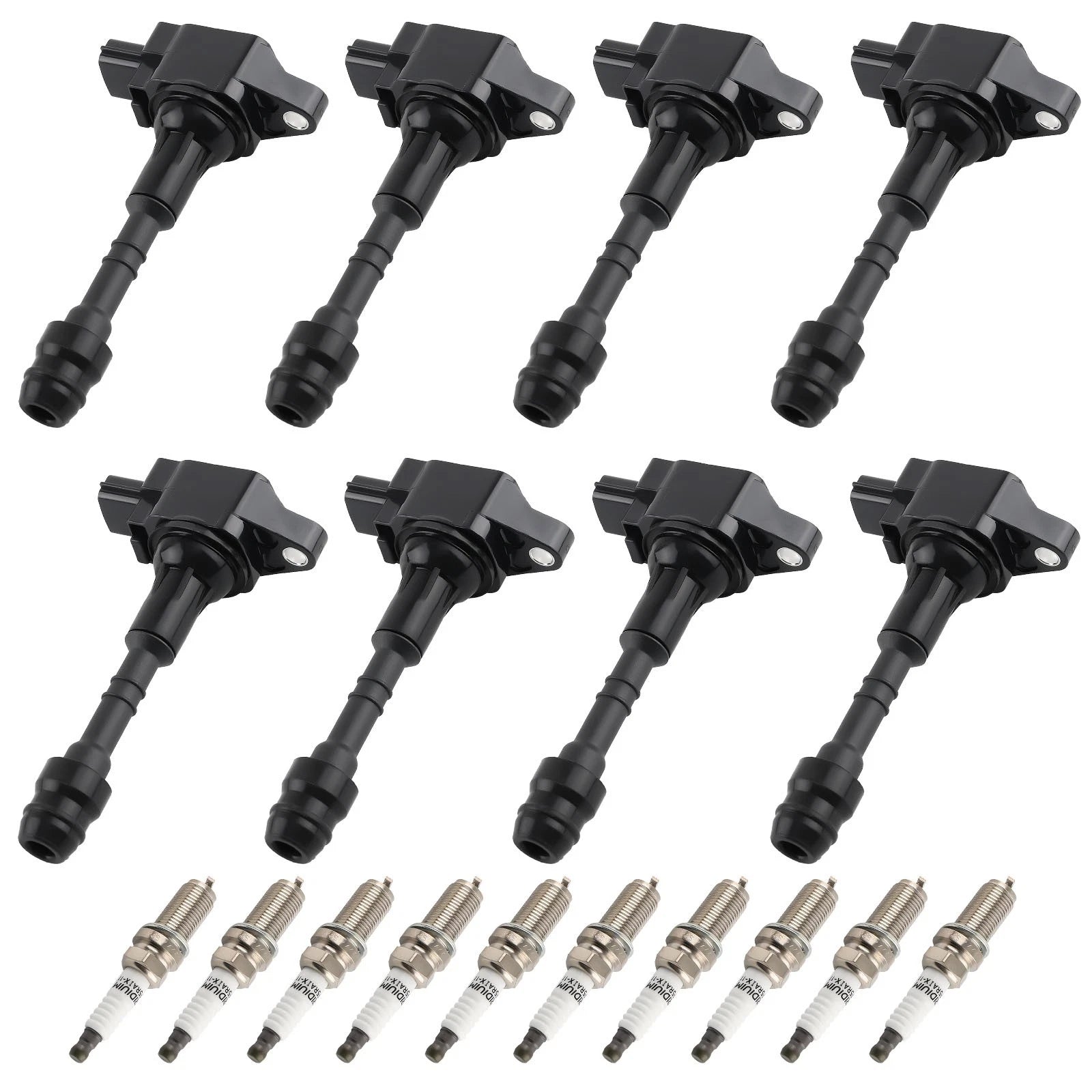 8pcs Ignition Coil & Spark Plug Pack for Nissan Titan 5.6L (2008–2015) UF551