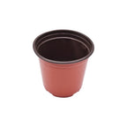 Set of 4 Plastic Plant Pots for Nursery Flowers
