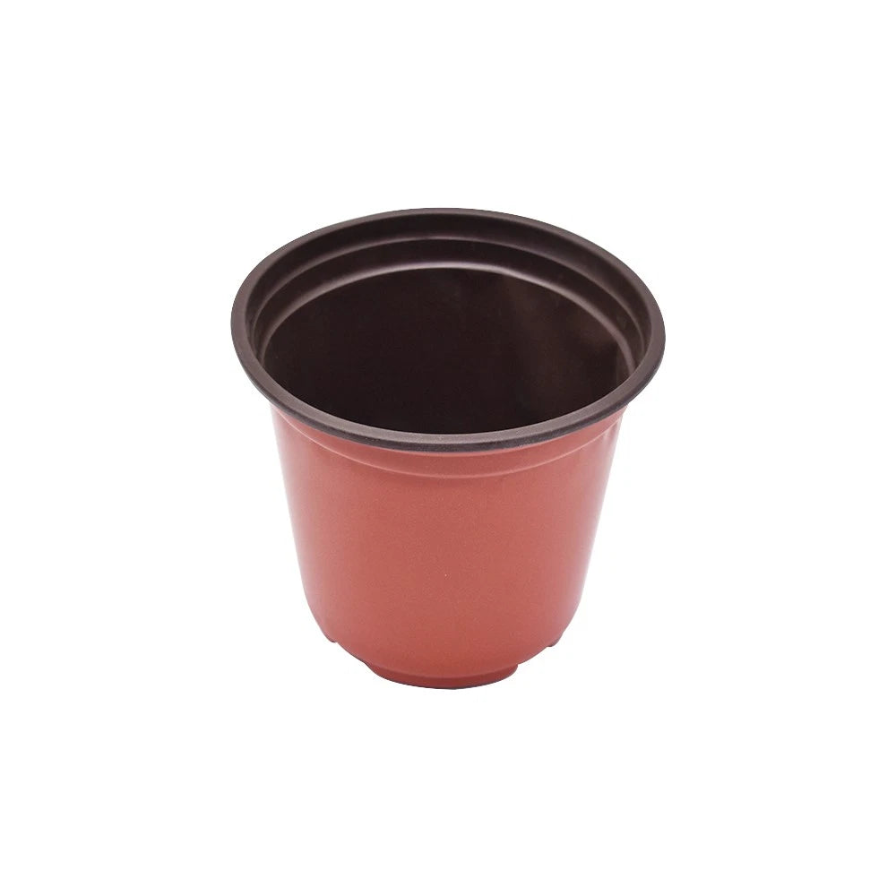 Set of 4 Plastic Plant Pots for Nursery Flowers