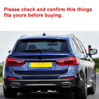 Muffler Pipe Tip Tailpipe Trim Cover Chrome for BMW 5 Series (2017-2023)