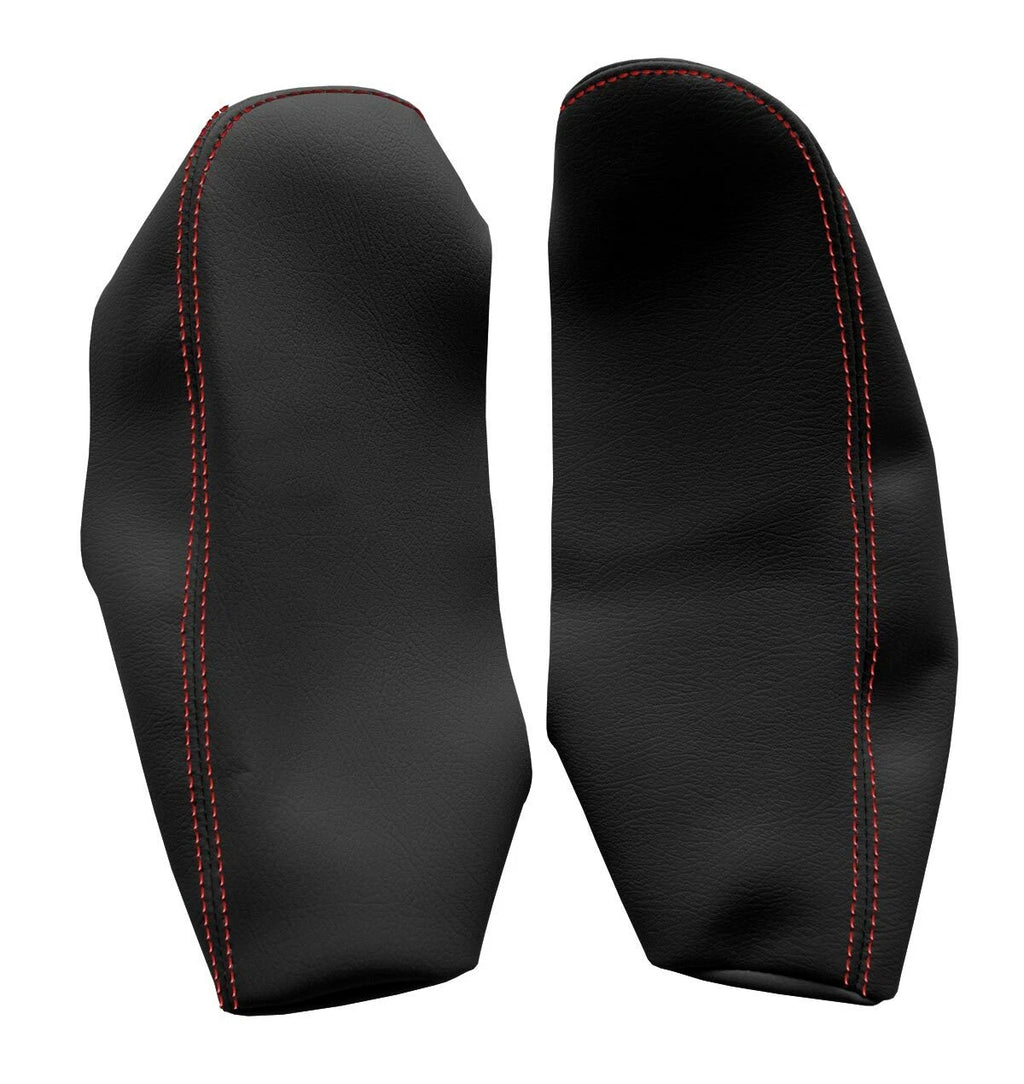 Armrest Door Panel Cover for Lincoln Town Car (1998–2002) Red Stitch