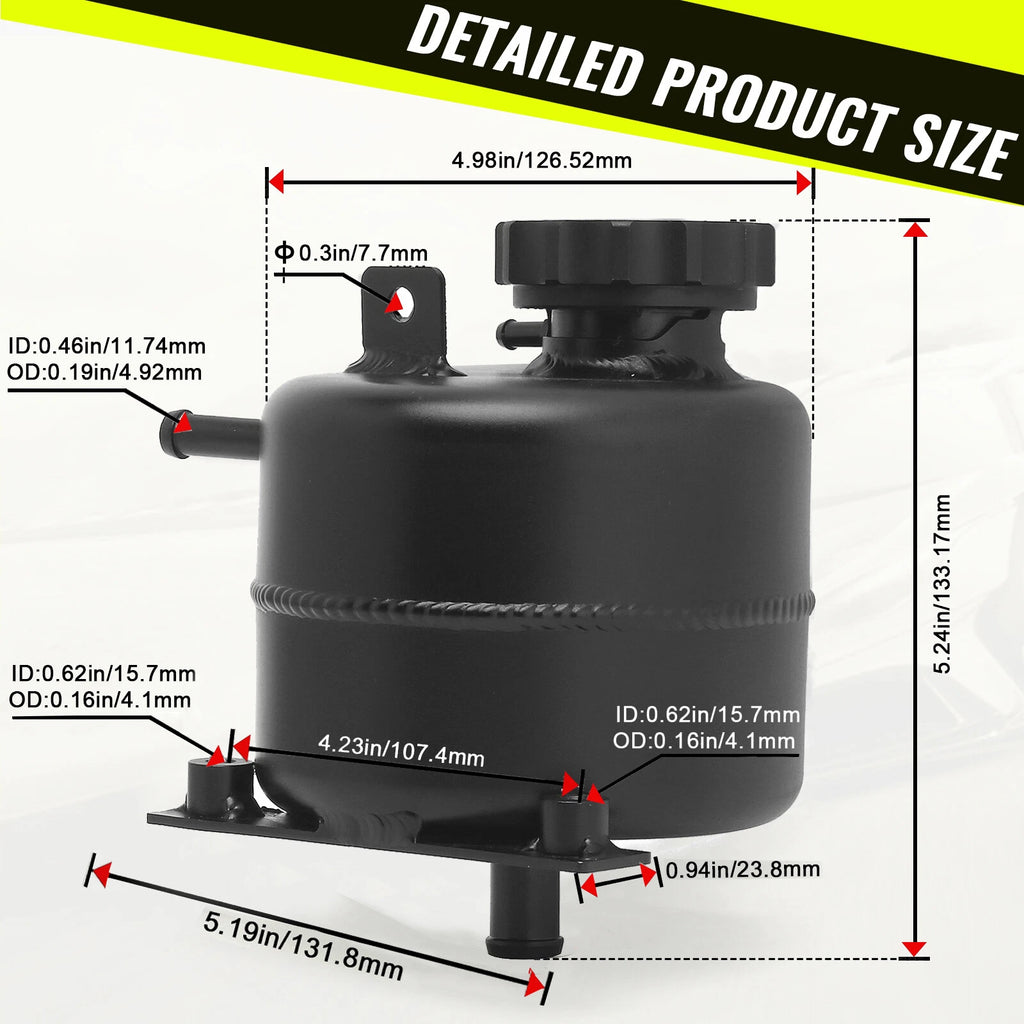 Radiator Header Expansion Tank with Cap for Mini Cooper S R52 R53