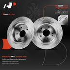 Rear Disc Brake Rotors for Honda Accord (2005–2021), Civic (2015), Acura ILX (2016–2022)