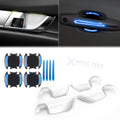 Chrome Matte Blue Door Handle Bowl Trim for Honda Accord (2018–2022)