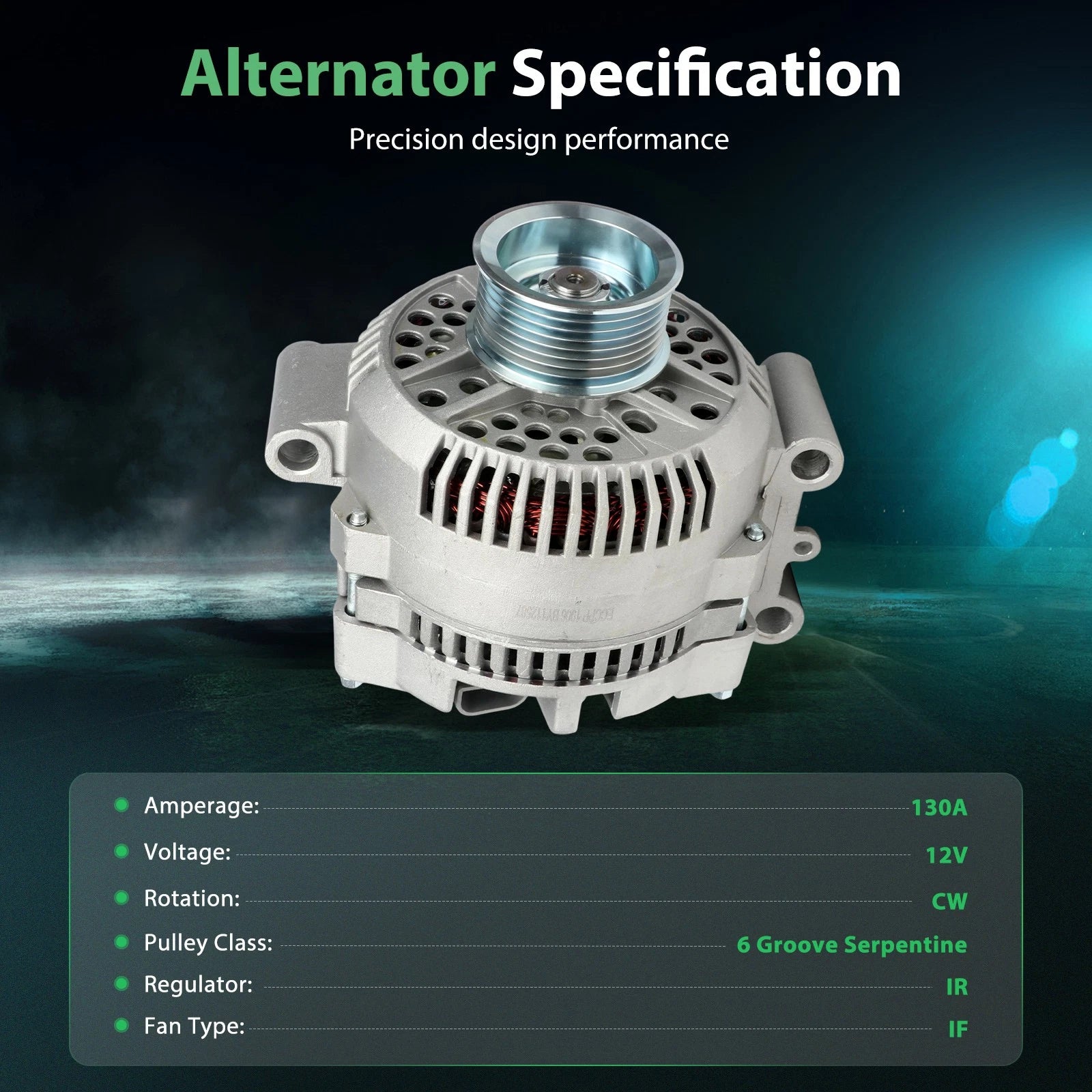130A Alternator for Ford E-350 Econoline (1995–2002)
